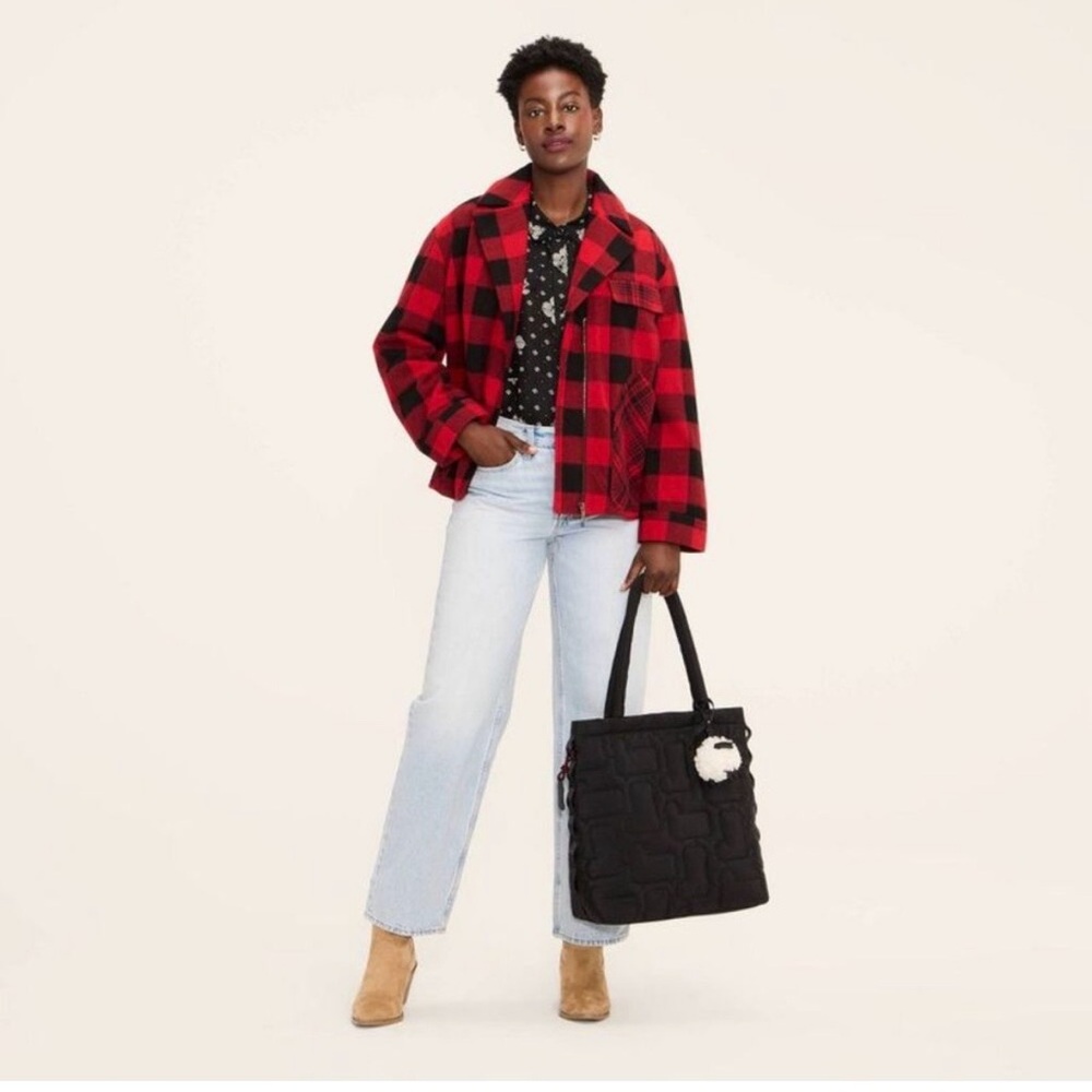 Buffalo Check Melton Jacket limited edition Woolrich x Target Sz M